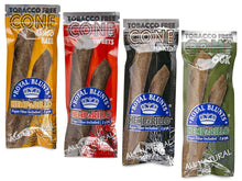 Load image into Gallery viewer, Octopuff Hemparillo Hemp Cones 4 Pack Flavoured Tobacco Free Hemp Cones Mango Haze OGK Sweets Naked Each Flavour Contains 2 Pre Rolled Hemp Cones Paper Filter Resealable Packet 8 Pre Roll Cones Total